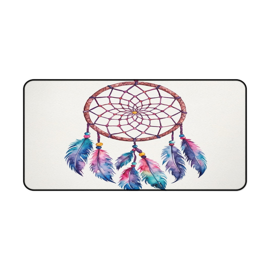 Watercolor Dream Catcher Desk Mat