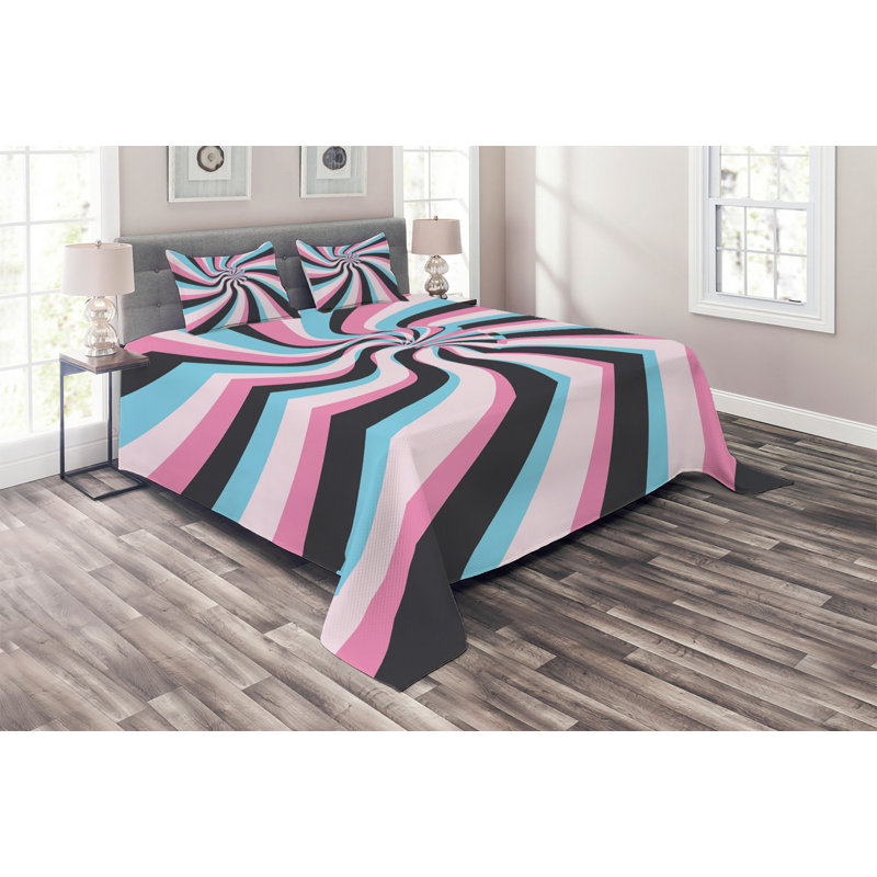 Modern & Contemporary Polyester Coverlet, King Bedspread + 2 Shams