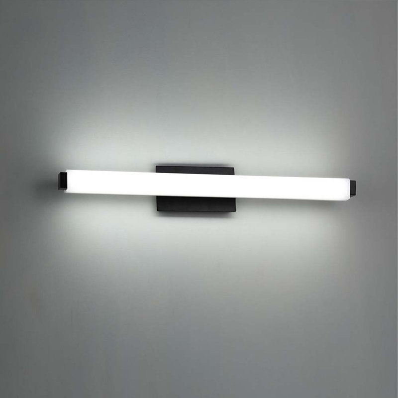 Vogue 1 - Light LED Flush Mounted Sconce, Black, 3000K, 3" H x 25.75" W x 3.38" D