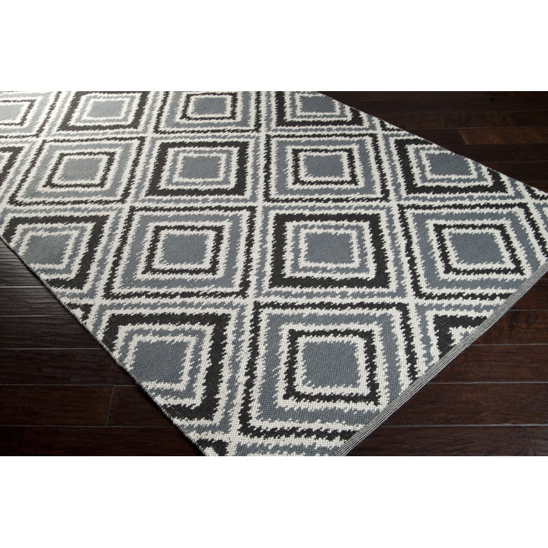 Halycon Wool Geometric Indoor Rug, Rectangle 2' x 3'
