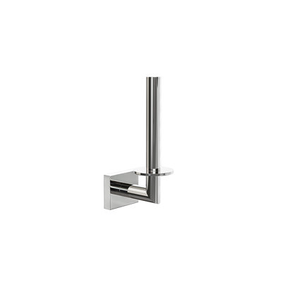 Crater Wall-Mounted Spare Toilet Paper Holder - Chrome, Premium Brass Construction, Installation Hardware Included