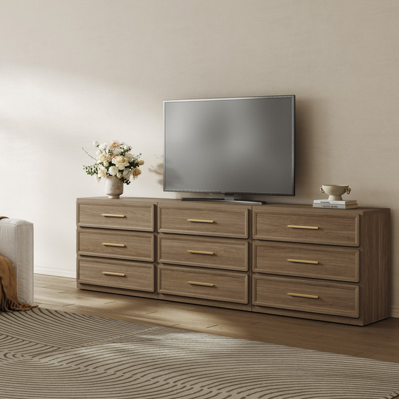 Cesiro Accent 3 - Drawer Nightstand, Set of 3, Brown