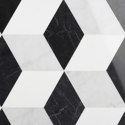 Havasar 8x9 Hexagon Honed Marble Mosaic Tile