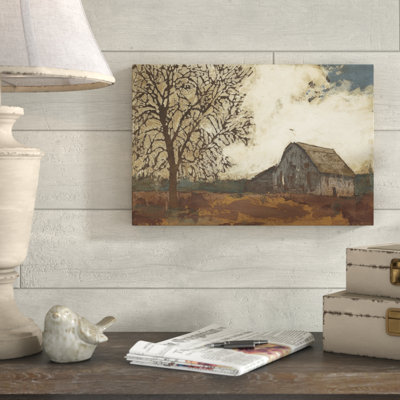 Erstwhile Barn II - Wrapped Canvas Painting