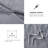 Elegant Grey King Bedding Sets, Polyester Woven Stripes For Modern Bedrooms