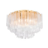 Varenna Semi Flush in Vintage Gold Leaf
