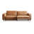 Orange 100% Polyester Modular Sofa cushion Loveseat