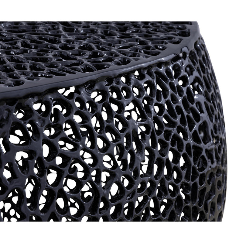 Table basse ovale (inventaire NJ), Noir