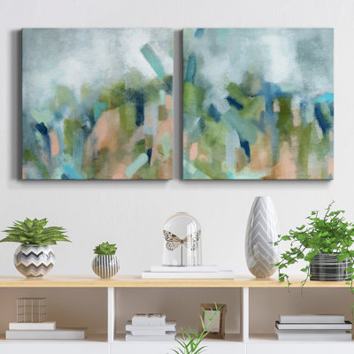 Dessert Garden I - 2 Piece Wrapped Canvas Painting Print Set