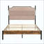 Structure de lit, tête de lit tapissier avec lumières DEL rechargeables et tactiles, rangement sous le lit, aucun sommier nécessaire-1459295603