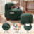 Oversized Adult Bean Bag Chair With Ottoman, Corduroy Fabric Lazy Sofa, Plump Shredded Foam Filled, Soft Fluffy & Portable, Back Support For Napping & Gaming-161322701