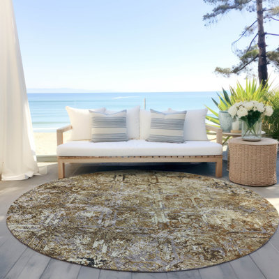 Tapis intérieur / extérieur lavable à la machine Mahaney ACN768 Sky