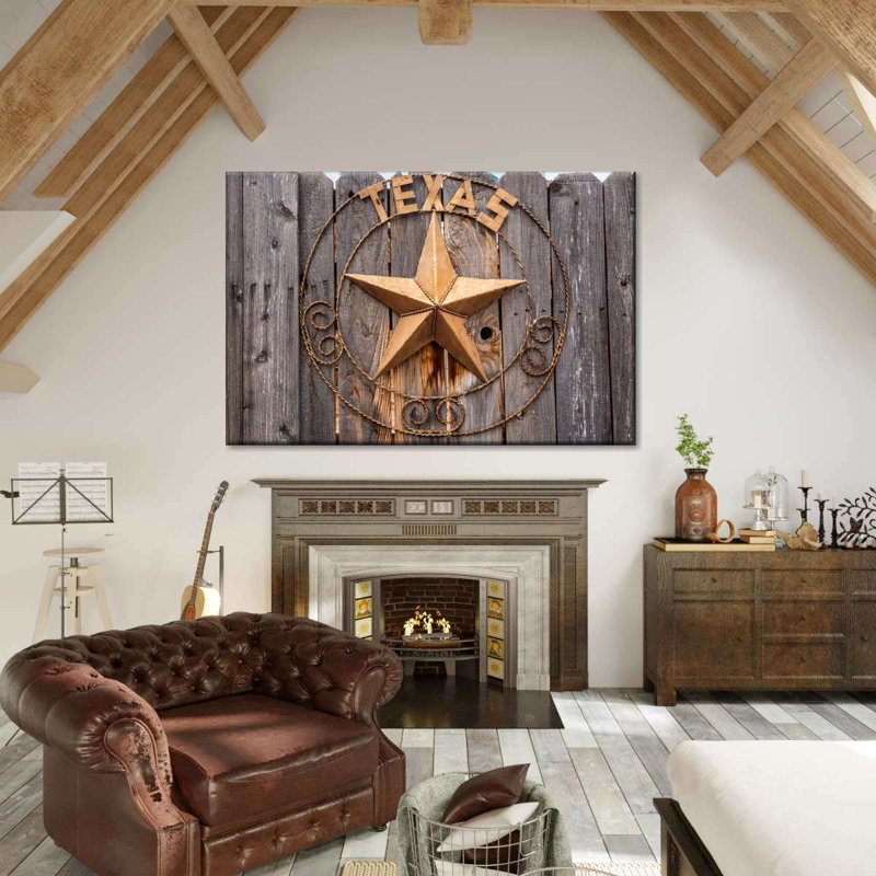 " Texas Star ", 26" H x 39" W x 1.25" D