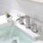 2-handle Bathroom Faucet with Drain Assembly