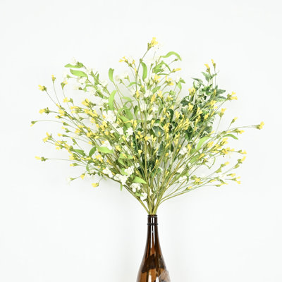 36 po Arrangement floral forsythia artificiel pour vase, remplisseur de verdure de style campagnard, longue branche, bouquet floral en vrac pour fête de mariage