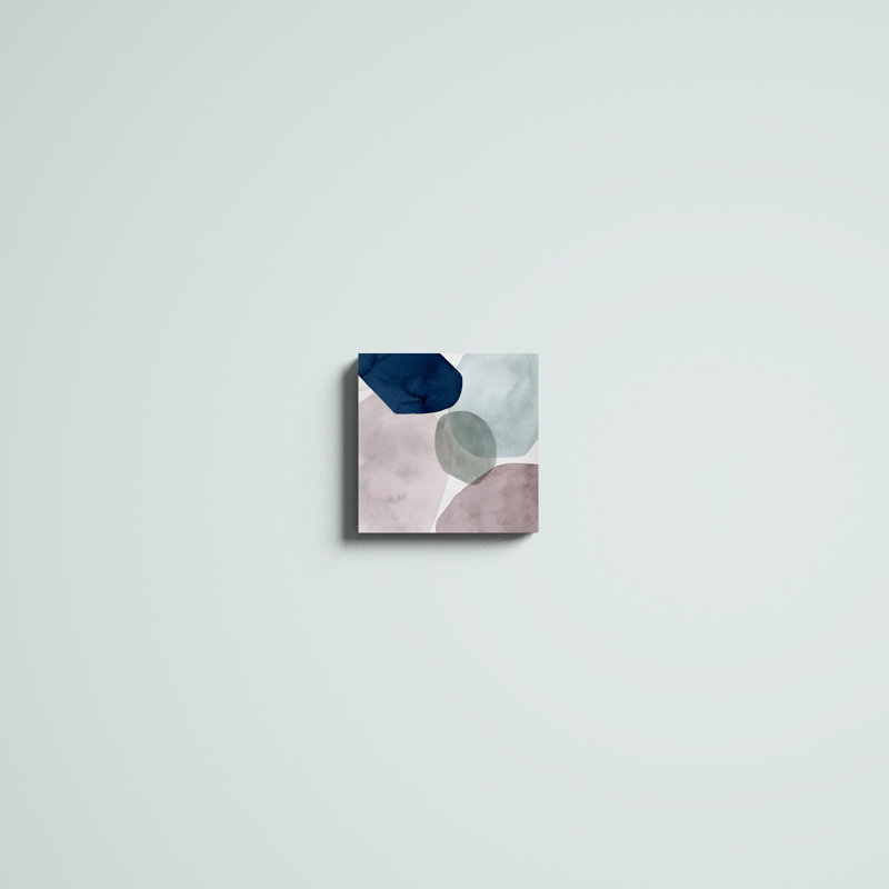 «Stacked Around II», peinture sur toile, H 12 po x l 12 po