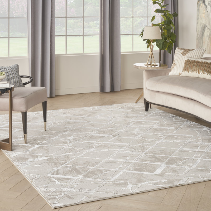 Affie Geometric Area Rug, Rectangle 274 x 366cm
