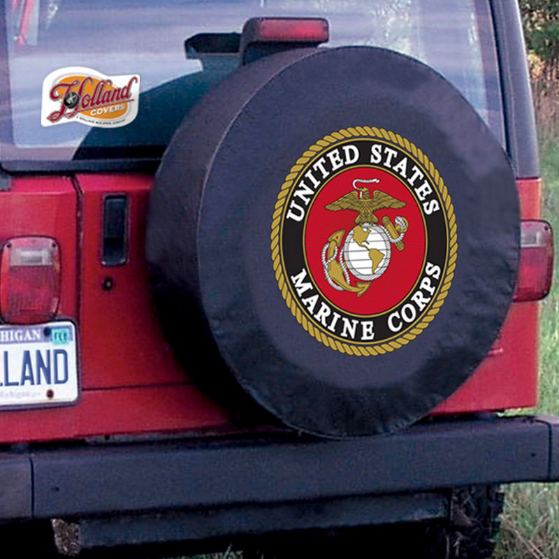Housse de roue de cravate US Military, Noir, M, Corps de marine