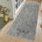 Trevi Zalo Modern Abstract Cross Hatch Gray Ivory Polyester Area Rug-97824206