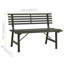 Mako Powder Coated Steel Outdoor Bench-1967919708