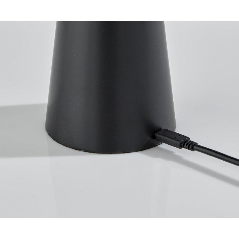 Jacky Cordless LED Table Lamp, Matte Black