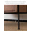Table de chevet en bois massif de style minimaliste avec poignée cachée pour la chambre à coucher