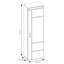 Arwen 1 Door Manufactured Wood Wardrobe