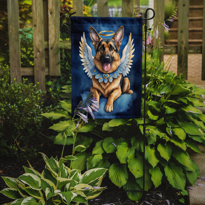 Drapeau de jardin berger allemand mon ange