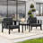 Polett Teak Outdoor Two-Person Patio Set With Cushions And Side Table-124178251-124178255