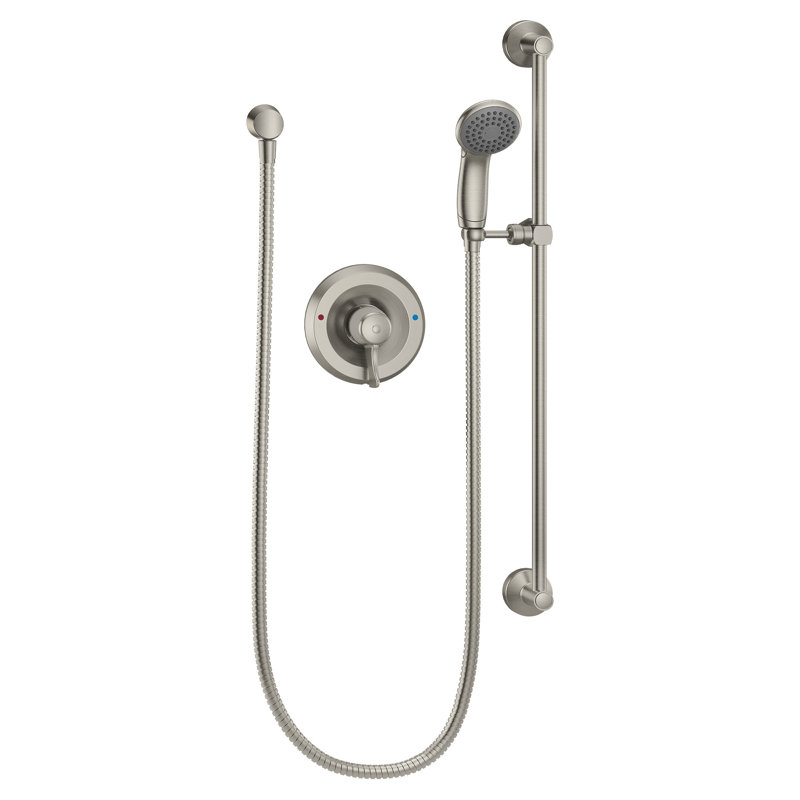 Commercial M-Dura Complete Shower Syste with Posi-Temp, 2.5 GPM, Brushed Nickel