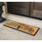 Shredding Tree Black Natural Coir and Rubber Door Mat, 18"x48", Large Heavy-Duty Non-Slip Entrance Mat-1484246585