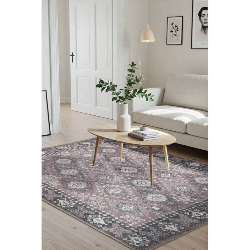 Tapis en chenille lavable Jax Antique Vintage, Rectangle 3 pi 10 po x 5 pi 3 po
