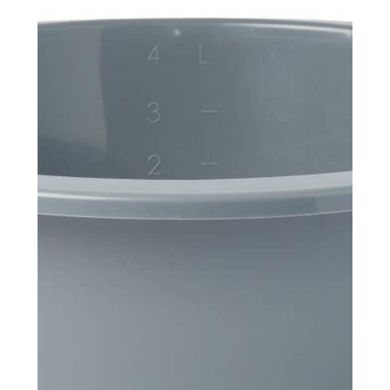 Round Plastic Washbasin, Graphite (4.25" X 10.75", 5 Qt.)