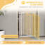 Extra Tall Dog Gate with Cat Door Auto Close for Stairs 74-80 cm Wide