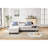 4 - Seat Reconfigurable With Hidden Compartments And Matching Accent Pillows, Beige Linen Upholstery, Foam Filler, 97 Inch Product Depth, 57 Width, 34 Height For Modern Living Settings Modular-319464228
