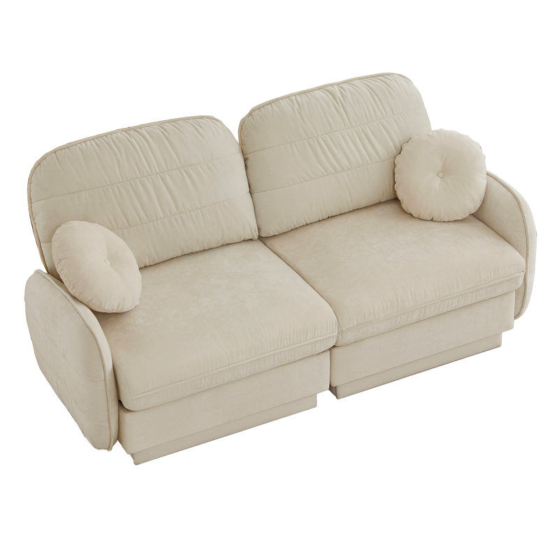 Canapé Chenille Cloud, Beige crème