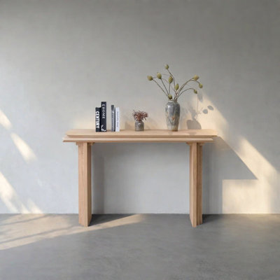 Retro Minimalist Art Solid Wood Console Table