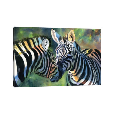 Zebra Love 1 Piece Painting on Canvas