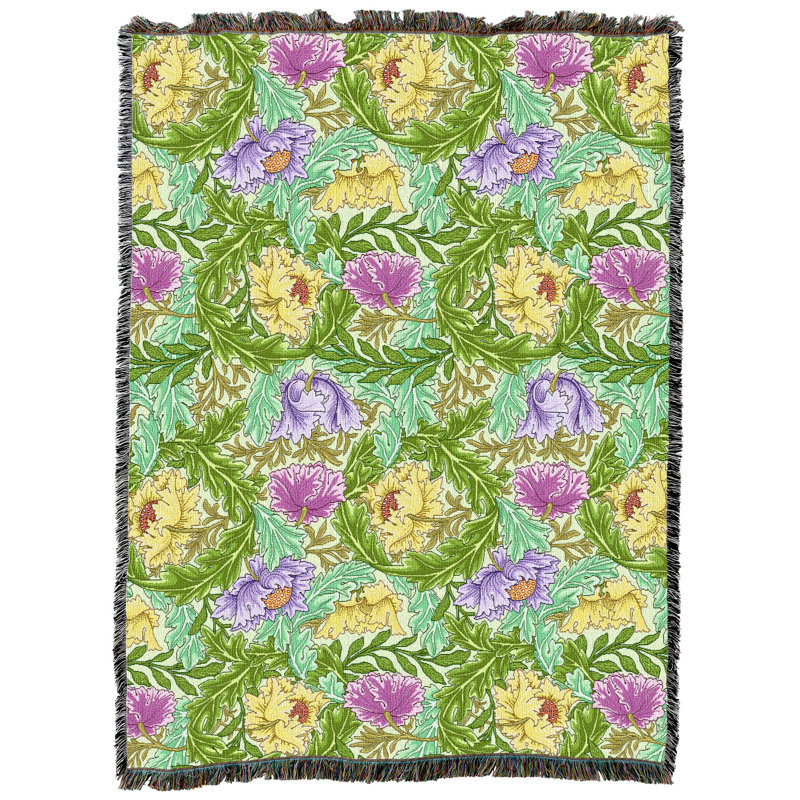 Couverture William William, L 80 po x L 60 po, Vert