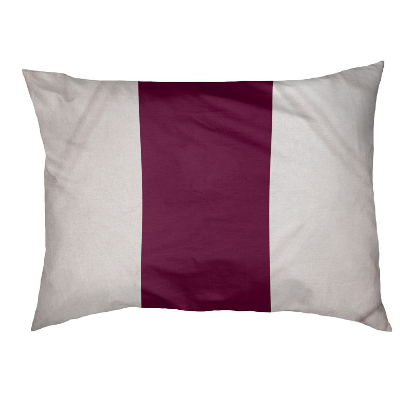 Coussin Miami, Très grand (l 50 po x P 40 po x H 7 po), Blanc / Marron