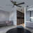 52''  5 - Blade LED Smart Standard Ceiling Fan with Remote Control and Light Kit Included.
