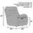 Upholstered Power Rocker Recliner with USB Charging Port-1429677418