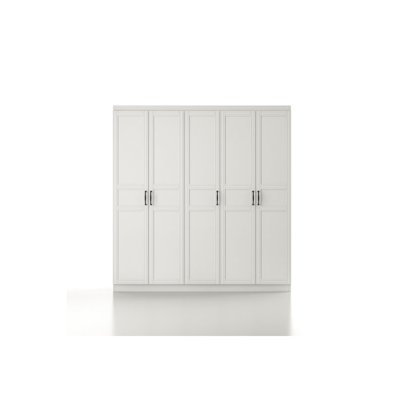 Berend 5 Door Wardrobe, 211cm H x 54cm W x 32.2cm D
