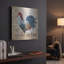  «Le Coq» par Jean Plout, art mural en métal, 12 po x 12 po-107307744