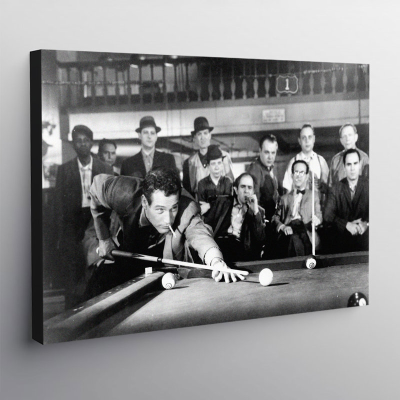 The Hustler by Paul Newman - Wrapped Canvas Print, 30.5cm H x 40.6cm W x 3.8cm D