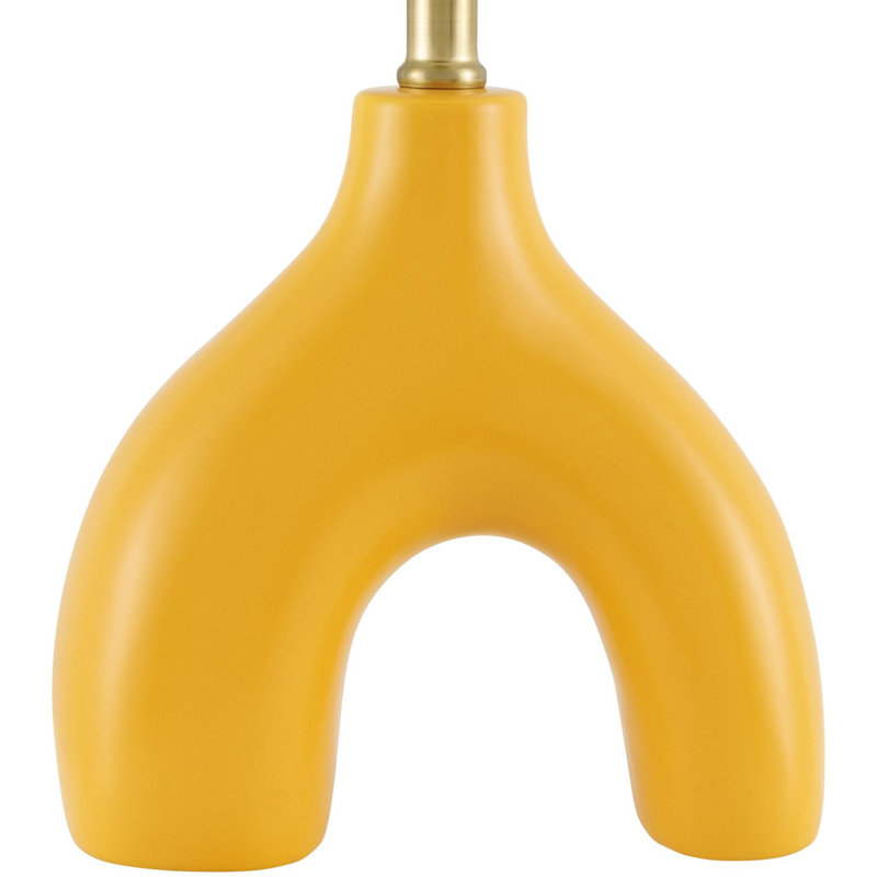 Celes Table Lamp, Orange, White