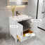 Meuble-lavabo autoportant en bois massif de qualité supérieure 36 po avec tiroir inférieur 36 po