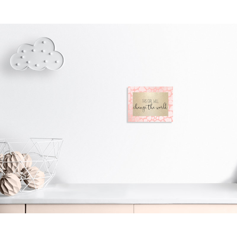 This Girl Will, impression sur papier, H 11 po x l 14 po x P 1,5 po, Canevas