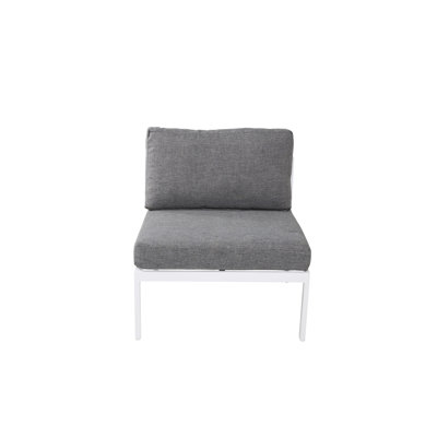 Esteban 70cm Wide Metal Patio Sectional with Cushions
