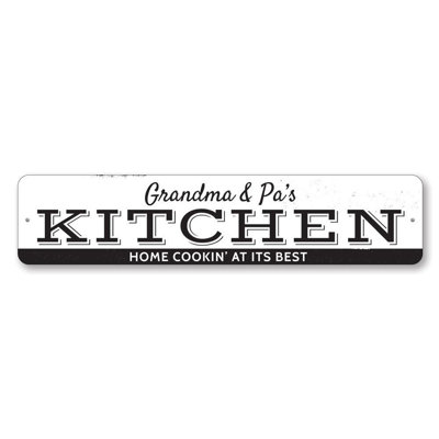 Home Cookin Aluminum Sign